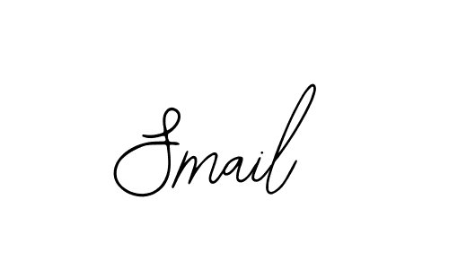 How to make Smail name signature. Use Bearetta-2O07w style for creating short signs online. This is the latest handwritten sign. Smail signature style 12 images and pictures png