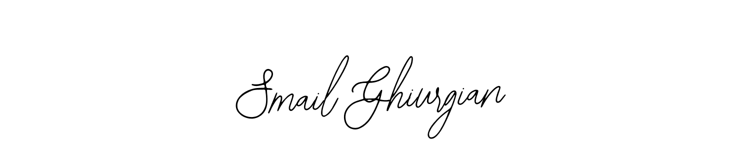 Smail Ghiurgian stylish signature style. Best Handwritten Sign (Bearetta-2O07w) for my name. Handwritten Signature Collection Ideas for my name Smail Ghiurgian. Smail Ghiurgian signature style 12 images and pictures png