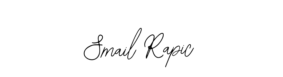 How to make Smail Rapic name signature. Use Bearetta-2O07w style for creating short signs online. This is the latest handwritten sign. Smail Rapic signature style 12 images and pictures png