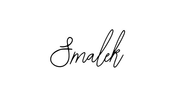 You should practise on your own different ways (Bearetta-2O07w) to write your name (Smalek) in signature. don't let someone else do it for you. Smalek signature style 12 images and pictures png