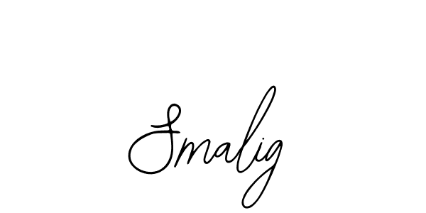 if you are searching for the best signature style for your name Smalig. so please give up your signature search. here we have designed multiple signature styles  using Bearetta-2O07w. Smalig signature style 12 images and pictures png