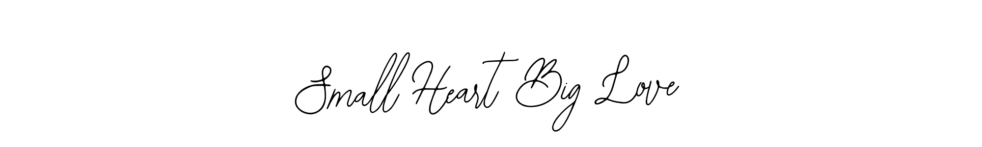 Create a beautiful signature design for name Small Heart Big Love. With this signature (Bearetta-2O07w) fonts, you can make a handwritten signature for free. Small Heart Big Love signature style 12 images and pictures png