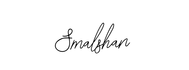 Design your own signature with our free online signature maker. With this signature software, you can create a handwritten (Bearetta-2O07w) signature for name Smalshan. Smalshan signature style 12 images and pictures png