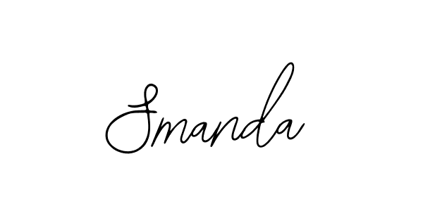 if you are searching for the best signature style for your name Smanda. so please give up your signature search. here we have designed multiple signature styles  using Bearetta-2O07w. Smanda signature style 12 images and pictures png