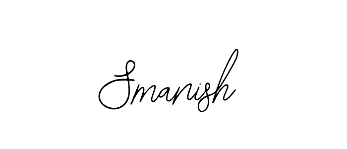 The best way (Bearetta-2O07w) to make a short signature is to pick only two or three words in your name. The name Smanish include a total of six letters. For converting this name. Smanish signature style 12 images and pictures png