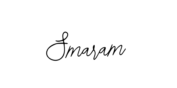 You should practise on your own different ways (Bearetta-2O07w) to write your name (Smaram) in signature. don't let someone else do it for you. Smaram signature style 12 images and pictures png