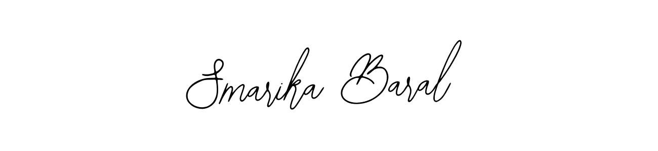 Smarika Baral stylish signature style. Best Handwritten Sign (Bearetta-2O07w) for my name. Handwritten Signature Collection Ideas for my name Smarika Baral. Smarika Baral signature style 12 images and pictures png