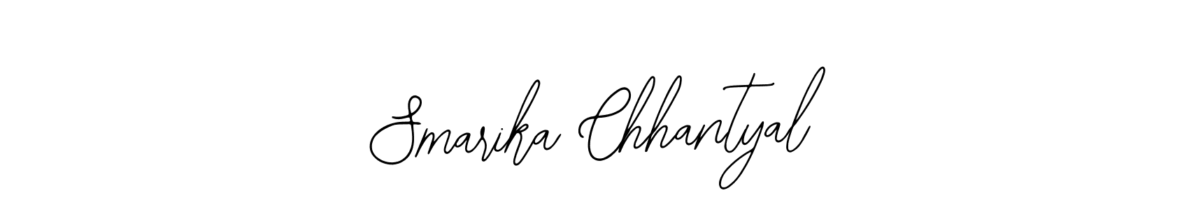 Also we have Smarika Chhantyal name is the best signature style. Create professional handwritten signature collection using Bearetta-2O07w autograph style. Smarika Chhantyal signature style 12 images and pictures png