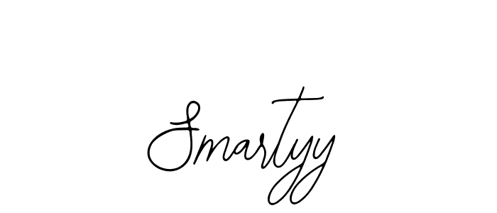 The best way (Bearetta-2O07w) to make a short signature is to pick only two or three words in your name. The name Smartyy include a total of six letters. For converting this name. Smartyy signature style 12 images and pictures png