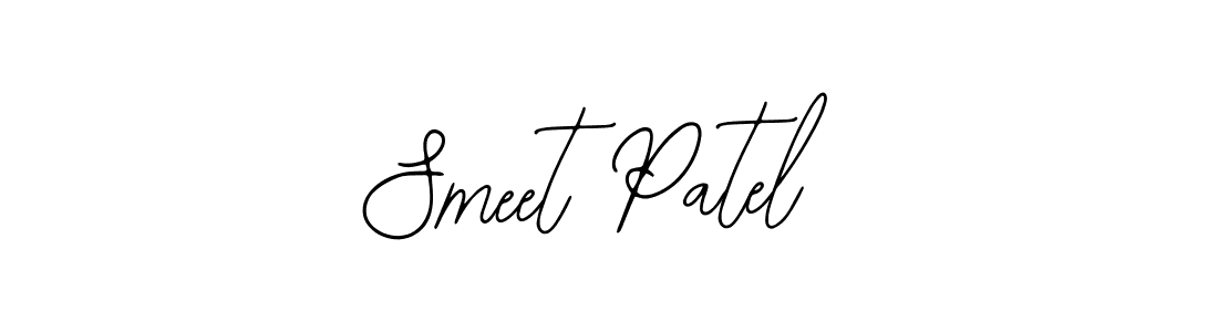 Design your own signature with our free online signature maker. With this signature software, you can create a handwritten (Bearetta-2O07w) signature for name Smeet Patel. Smeet Patel signature style 12 images and pictures png