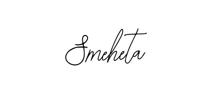How to make Smeheta name signature. Use Bearetta-2O07w style for creating short signs online. This is the latest handwritten sign. Smeheta signature style 12 images and pictures png
