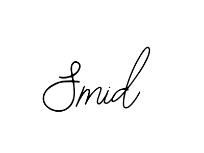 You should practise on your own different ways (Bearetta-2O07w) to write your name (Smid) in signature. don't let someone else do it for you. Smid signature style 12 images and pictures png