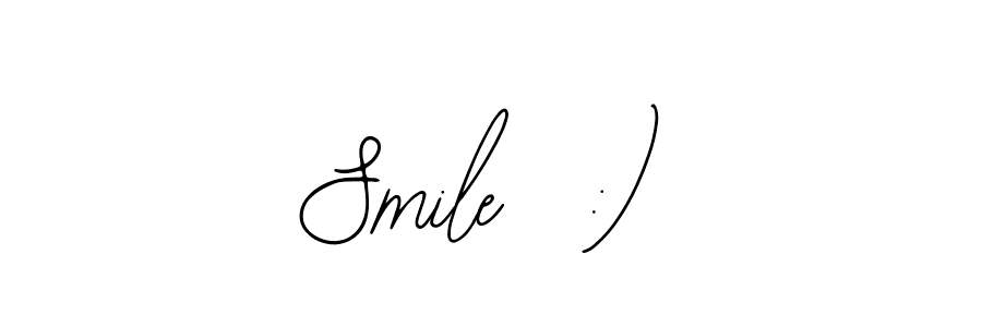 Also You can easily find your signature by using the search form. We will create Smile  :) name handwritten signature images for you free of cost using Bearetta-2O07w sign style. Smile  :) signature style 12 images and pictures png