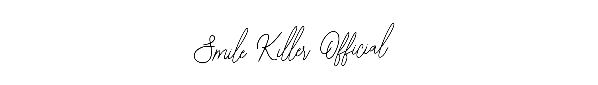 You should practise on your own different ways (Bearetta-2O07w) to write your name (Smile Killer Official) in signature. don't let someone else do it for you. Smile Killer Official signature style 12 images and pictures png