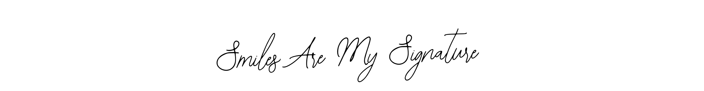 if you are searching for the best signature style for your name Smiles Are My Signature. so please give up your signature search. here we have designed multiple signature styles  using Bearetta-2O07w. Smiles Are My Signature signature style 12 images and pictures png