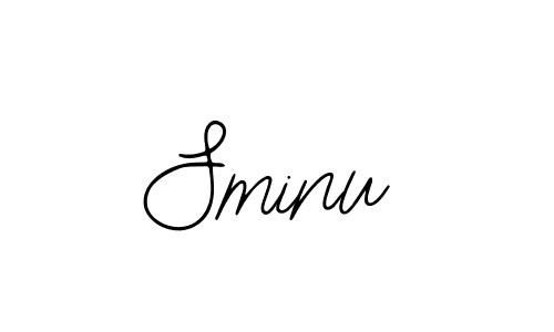 How to make Sminu name signature. Use Bearetta-2O07w style for creating short signs online. This is the latest handwritten sign. Sminu signature style 12 images and pictures png