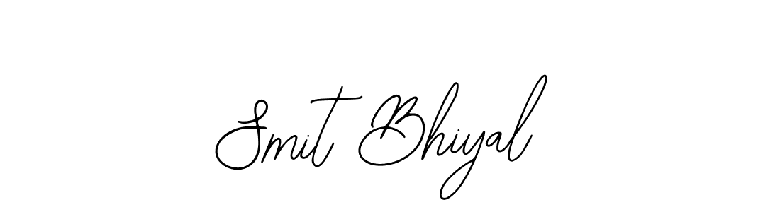 Create a beautiful signature design for name Smit Bhiyal. With this signature (Bearetta-2O07w) fonts, you can make a handwritten signature for free. Smit Bhiyal signature style 12 images and pictures png