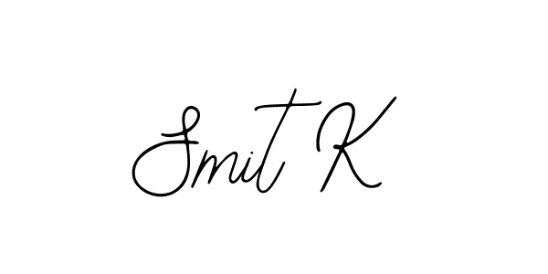 It looks lik you need a new signature style for name Smit K. Design unique handwritten (Bearetta-2O07w) signature with our free signature maker in just a few clicks. Smit K signature style 12 images and pictures png