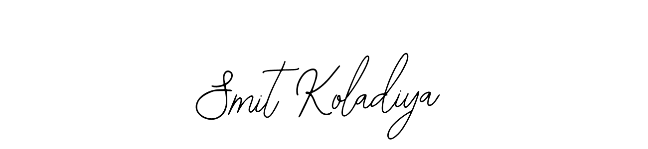 Design your own signature with our free online signature maker. With this signature software, you can create a handwritten (Bearetta-2O07w) signature for name Smit Koladiya. Smit Koladiya signature style 12 images and pictures png