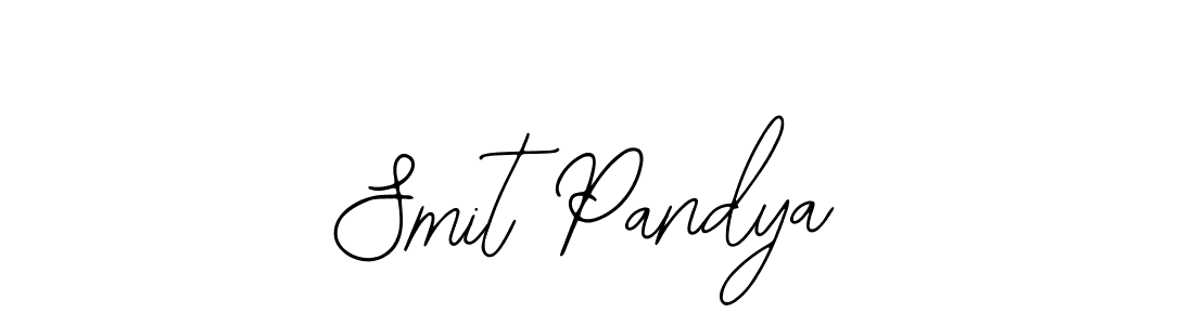 Smit Pandya stylish signature style. Best Handwritten Sign (Bearetta-2O07w) for my name. Handwritten Signature Collection Ideas for my name Smit Pandya. Smit Pandya signature style 12 images and pictures png