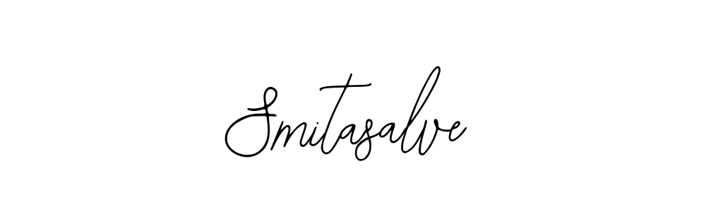 You should practise on your own different ways (Bearetta-2O07w) to write your name (Smitasalve) in signature. don't let someone else do it for you. Smitasalve signature style 12 images and pictures png