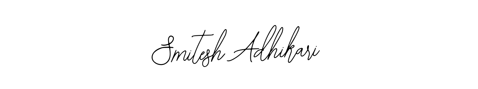 Make a beautiful signature design for name Smitesh Adhikari. With this signature (Bearetta-2O07w) style, you can create a handwritten signature for free. Smitesh Adhikari signature style 12 images and pictures png