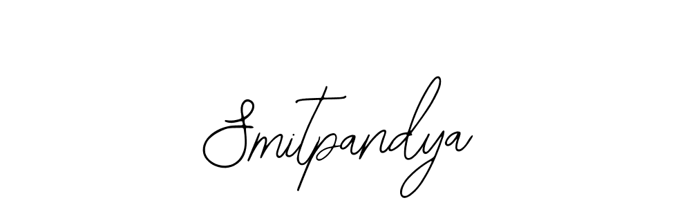 The best way (Bearetta-2O07w) to make a short signature is to pick only two or three words in your name. The name Smitpandya include a total of six letters. For converting this name. Smitpandya signature style 12 images and pictures png