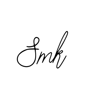 Design your own signature with our free online signature maker. With this signature software, you can create a handwritten (Bearetta-2O07w) signature for name Smk. Smk signature style 12 images and pictures png