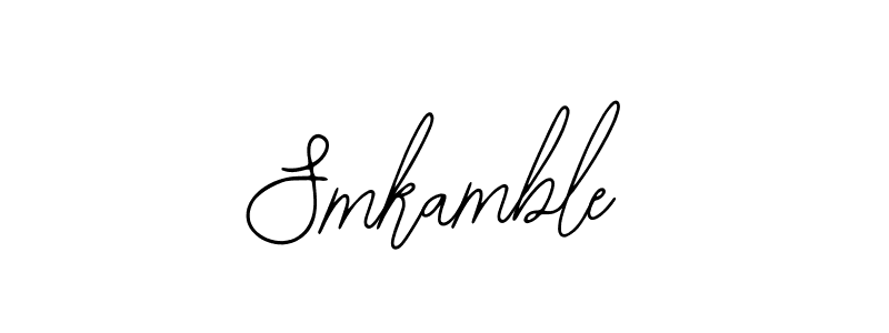 Make a beautiful signature design for name Smkamble. With this signature (Bearetta-2O07w) style, you can create a handwritten signature for free. Smkamble signature style 12 images and pictures png