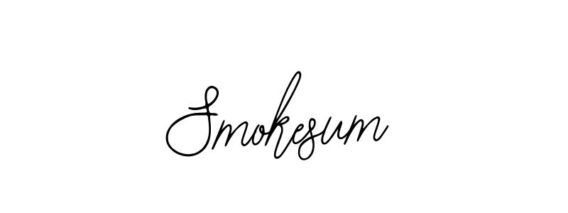 How to Draw Smokesum signature style? Bearetta-2O07w is a latest design signature styles for name Smokesum. Smokesum signature style 12 images and pictures png