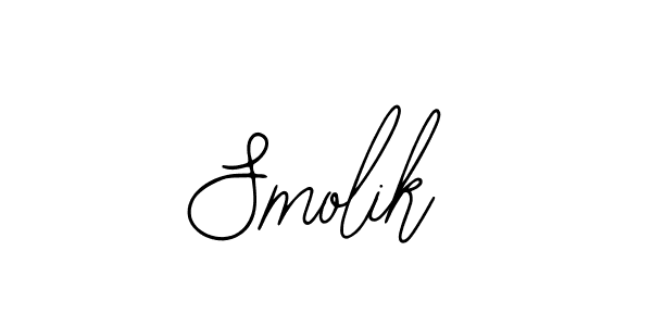 You should practise on your own different ways (Bearetta-2O07w) to write your name (Smolik) in signature. don't let someone else do it for you. Smolik signature style 12 images and pictures png