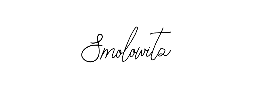 Use a signature maker to create a handwritten signature online. With this signature software, you can design (Bearetta-2O07w) your own signature for name Smolowitz. Smolowitz signature style 12 images and pictures png