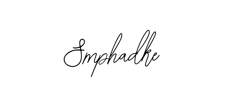 You should practise on your own different ways (Bearetta-2O07w) to write your name (Smphadke) in signature. don't let someone else do it for you. Smphadke signature style 12 images and pictures png