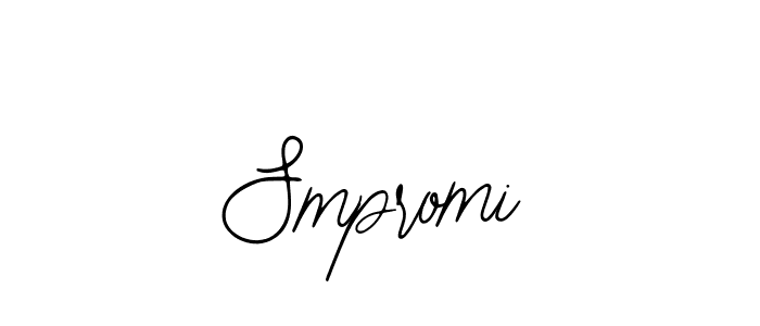 The best way (Bearetta-2O07w) to make a short signature is to pick only two or three words in your name. The name Smpromi include a total of six letters. For converting this name. Smpromi signature style 12 images and pictures png