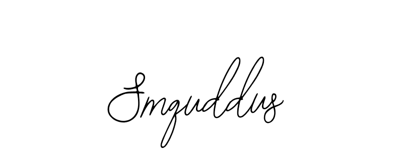 How to make Smquddus name signature. Use Bearetta-2O07w style for creating short signs online. This is the latest handwritten sign. Smquddus signature style 12 images and pictures png