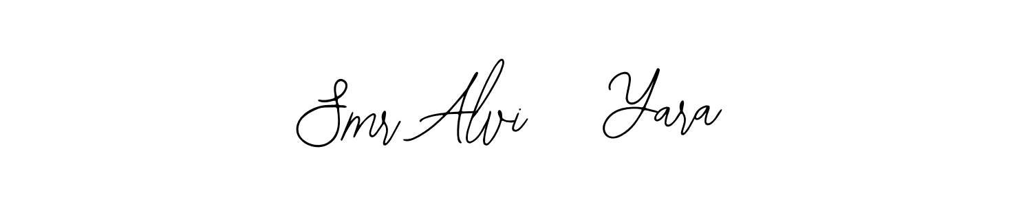 Make a beautiful signature design for name Smr Alvi   Yara. With this signature (Bearetta-2O07w) style, you can create a handwritten signature for free. Smr Alvi   Yara signature style 12 images and pictures png