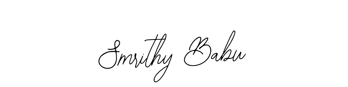 Smrithy Babu stylish signature style. Best Handwritten Sign (Bearetta-2O07w) for my name. Handwritten Signature Collection Ideas for my name Smrithy Babu. Smrithy Babu signature style 12 images and pictures png