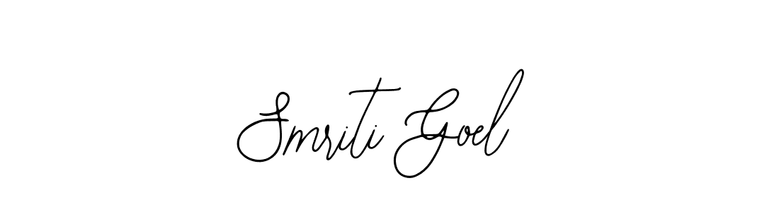 Smriti Goel stylish signature style. Best Handwritten Sign (Bearetta-2O07w) for my name. Handwritten Signature Collection Ideas for my name Smriti Goel. Smriti Goel signature style 12 images and pictures png