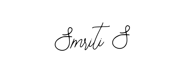 You should practise on your own different ways (Bearetta-2O07w) to write your name (Smriti S) in signature. don't let someone else do it for you. Smriti S signature style 12 images and pictures png