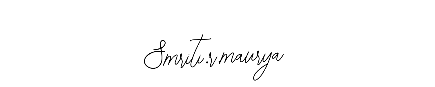 You should practise on your own different ways (Bearetta-2O07w) to write your name (Smriti.r.maurya) in signature. don't let someone else do it for you. Smriti.r.maurya signature style 12 images and pictures png