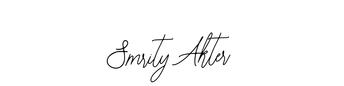 Use a signature maker to create a handwritten signature online. With this signature software, you can design (Bearetta-2O07w) your own signature for name Smrity Akter. Smrity Akter signature style 12 images and pictures png