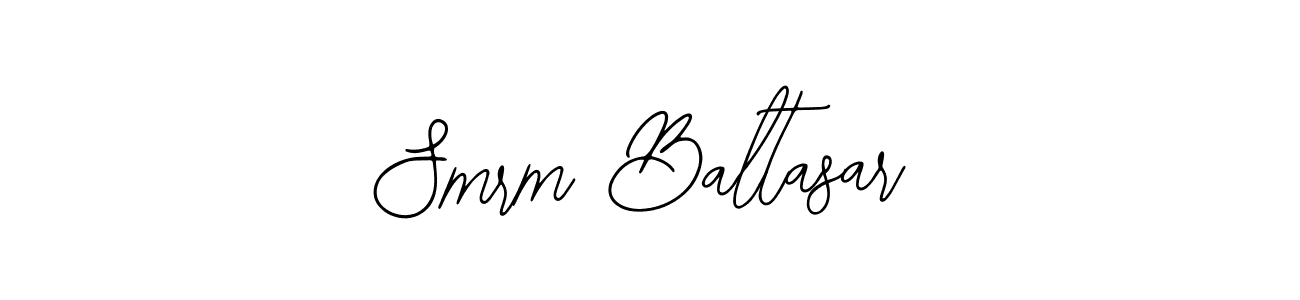 You should practise on your own different ways (Bearetta-2O07w) to write your name (Smrm Baltasar) in signature. don't let someone else do it for you. Smrm Baltasar signature style 12 images and pictures png