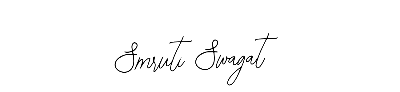 Make a beautiful signature design for name Smruti Swagat. Use this online signature maker to create a handwritten signature for free. Smruti Swagat signature style 12 images and pictures png