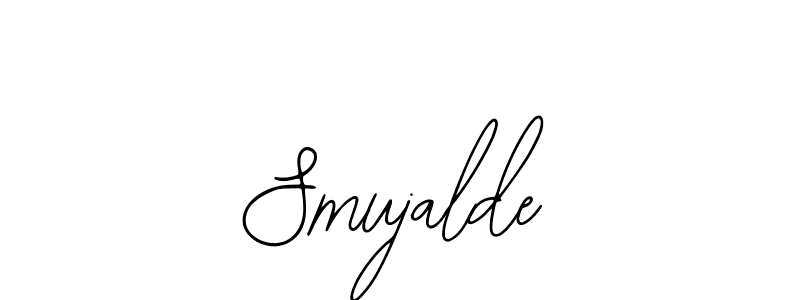 How to make Smujalde name signature. Use Bearetta-2O07w style for creating short signs online. This is the latest handwritten sign. Smujalde signature style 12 images and pictures png