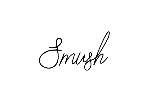 You should practise on your own different ways (Bearetta-2O07w) to write your name (Smush) in signature. don't let someone else do it for you. Smush signature style 12 images and pictures png