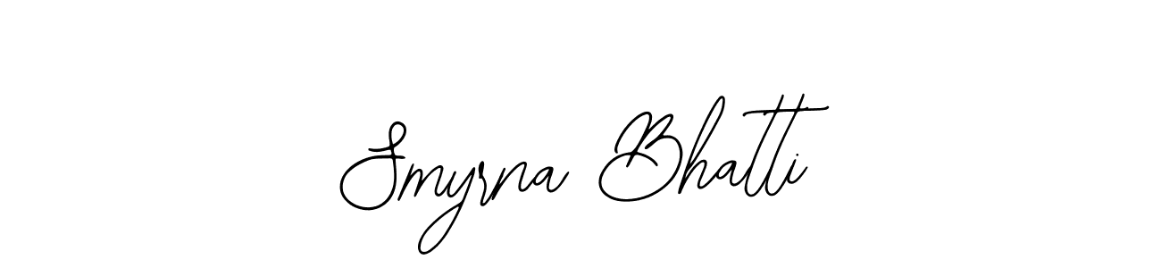 How to make Smyrna Bhatti signature? Bearetta-2O07w is a professional autograph style. Create handwritten signature for Smyrna Bhatti name. Smyrna Bhatti signature style 12 images and pictures png