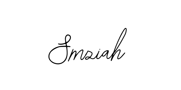 Bearetta-2O07w is a professional signature style that is perfect for those who want to add a touch of class to their signature. It is also a great choice for those who want to make their signature more unique. Get Smziah name to fancy signature for free. Smziah signature style 12 images and pictures png