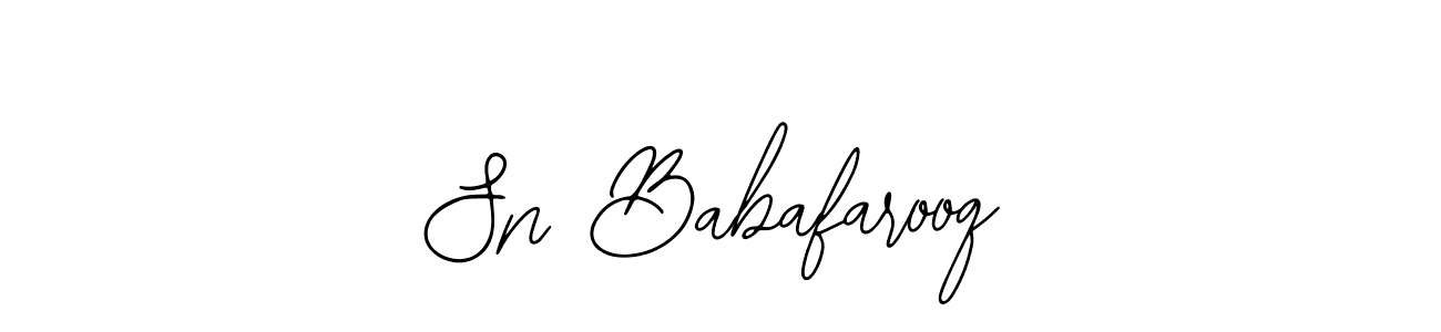 Use a signature maker to create a handwritten signature online. With this signature software, you can design (Bearetta-2O07w) your own signature for name Sn Babafarooq. Sn Babafarooq signature style 12 images and pictures png