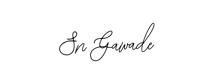 Make a beautiful signature design for name Sn Gawade. With this signature (Bearetta-2O07w) style, you can create a handwritten signature for free. Sn Gawade signature style 12 images and pictures png
