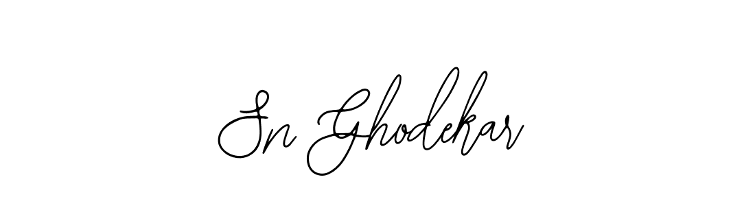 The best way (Bearetta-2O07w) to make a short signature is to pick only two or three words in your name. The name Sn Ghodekar include a total of six letters. For converting this name. Sn Ghodekar signature style 12 images and pictures png